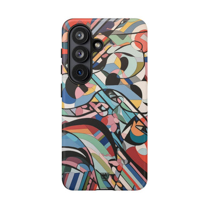 Abstract Mural Tough Phone Case – Samsung Galaxy S26, Matte