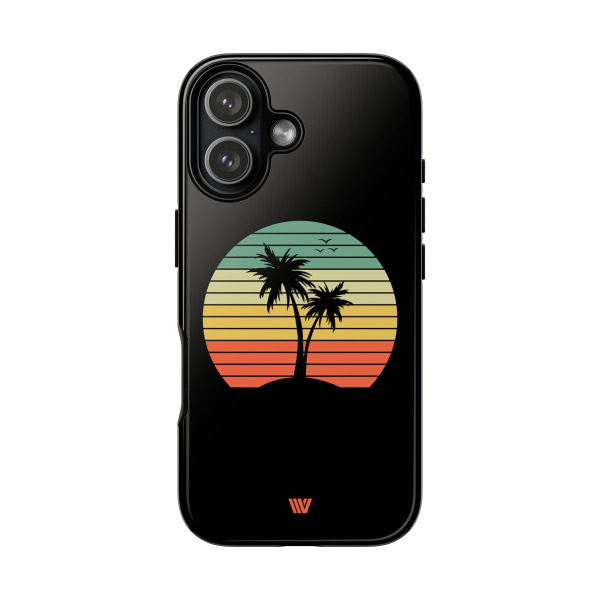Retro Palms Tough Phone Case – iPhone 17, Glossy