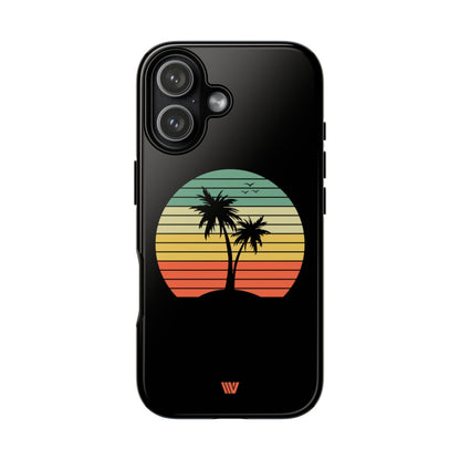 Retro Palms Tough Phone Case – iPhone 17, Glossy