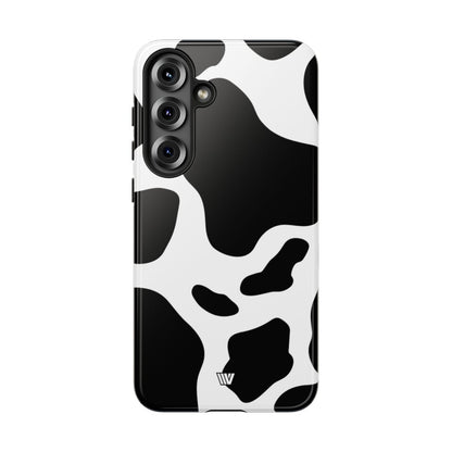 Cow Print Tough Phone Case – Samsung Galaxy S25 Plus, Glossy