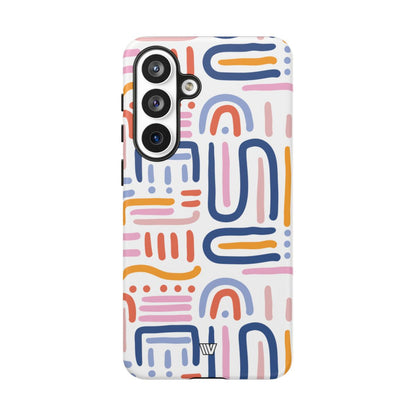 Memphis Bold Lines Tough Phone Case – Samsung Galaxy S26 Plus, Matte