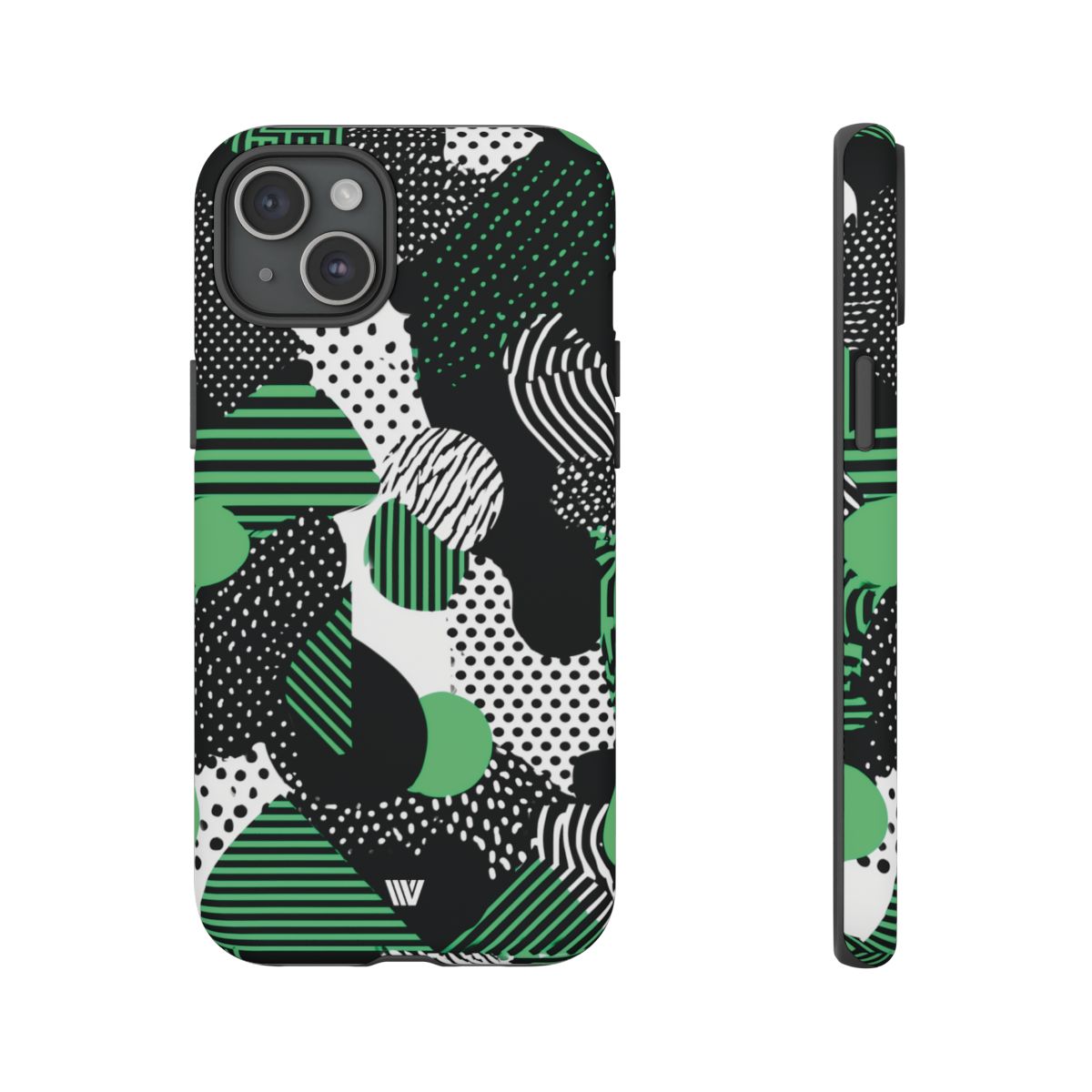 Pattern Clash Tough Phone Case – iPhone 15 Plus, Matte