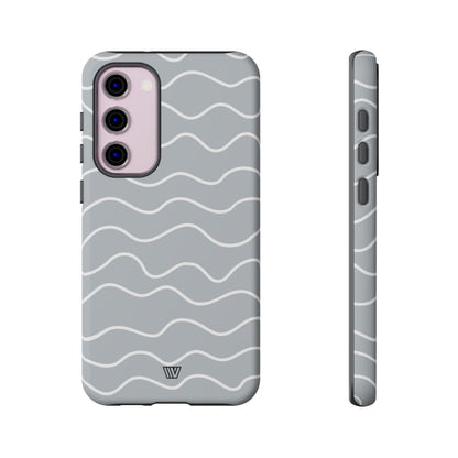 Gray Waves Tough Phone Case – Samsung Galaxy S23 Plus, Matte