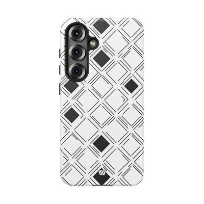 Geometric Focus Tough Phone Case – Samsung Galaxy S25, Matte