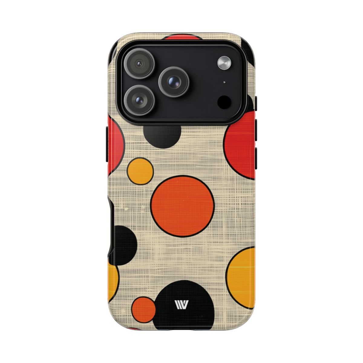 Mid-Century Dots Tough Phone Case – iPhone 18 Pro, Glossy