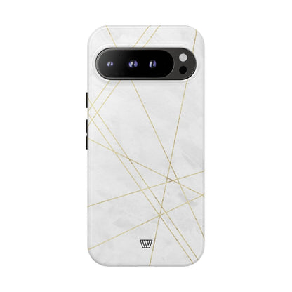 Gold Lines Tough Phone Case – Google Pixel 9 Pro XL, Glossy