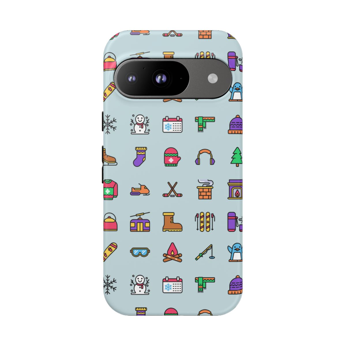 Winter Icons Tough Phone Case – Google Pixel 9, Matte