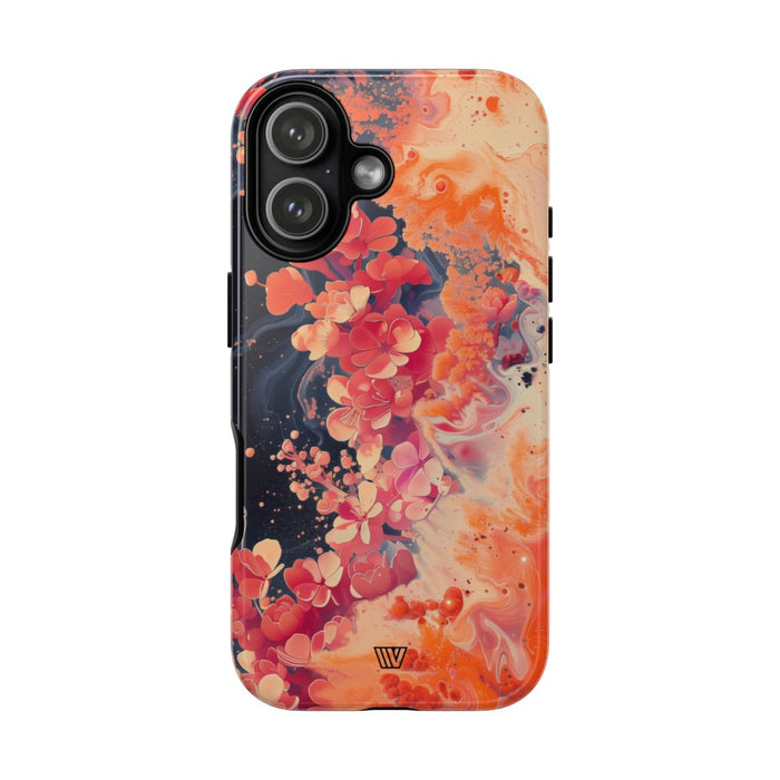 Wave of Flowers Tough Phone Case – iPhone 17, Glossy