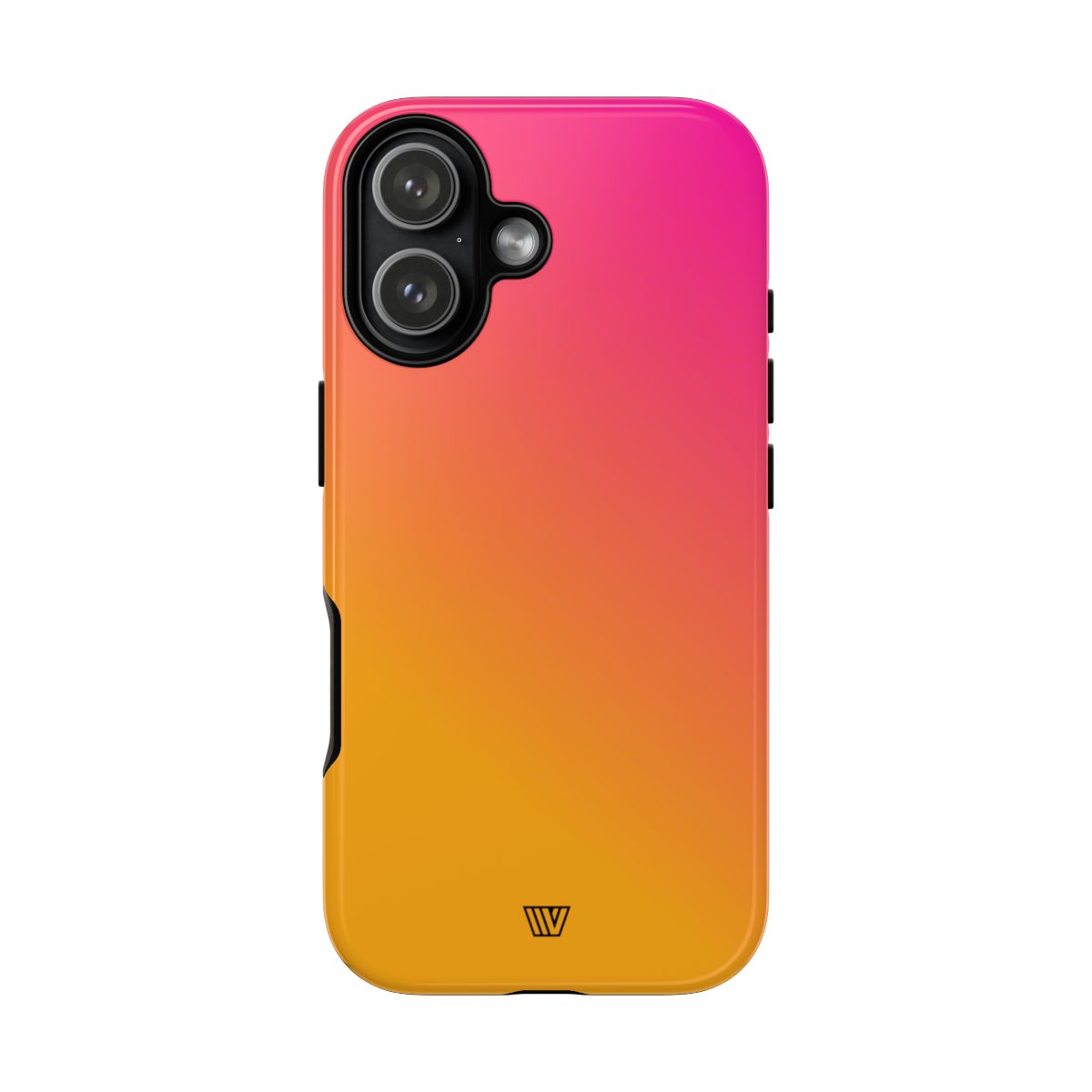 Hot Pink Orange Tough Phone Case – iPhone 17, Glossy