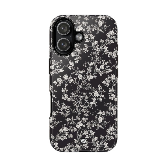 Inked Petals Tough Phone Case – iPhone 17, Glossy