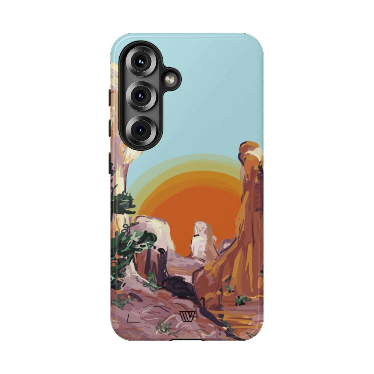 Desert Sunrise Trovvve x Earth Formations Tough Phone Case – Samsung Galaxy S25, Glossy