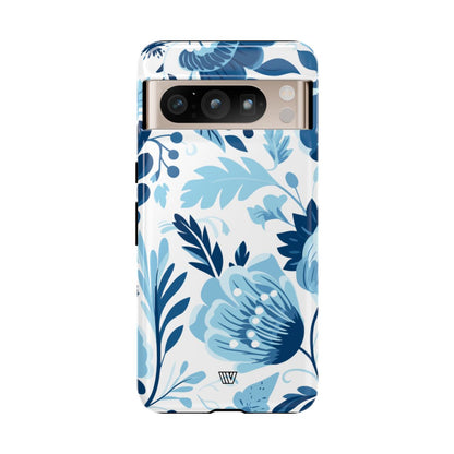 BLUE WHITE FLOWERS | Tough Phone Case
