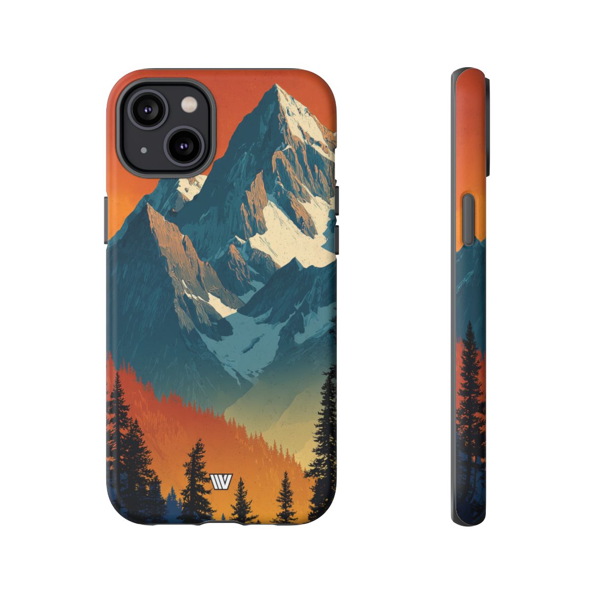 Sunset Summit Tough Phone Case – iPhone 14 Plus, Matte