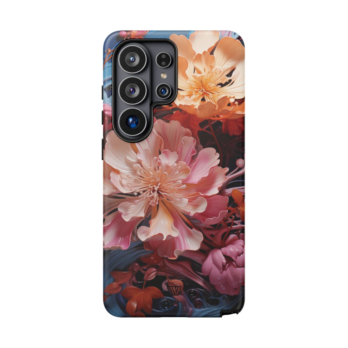 Paint Swirl Flowers Tough Phone Case – Samsung Galaxy S26 Ultra, Matte