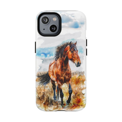 Watercolor Horse MagSafe Tough iPhone Case – iPhone 14, Matte