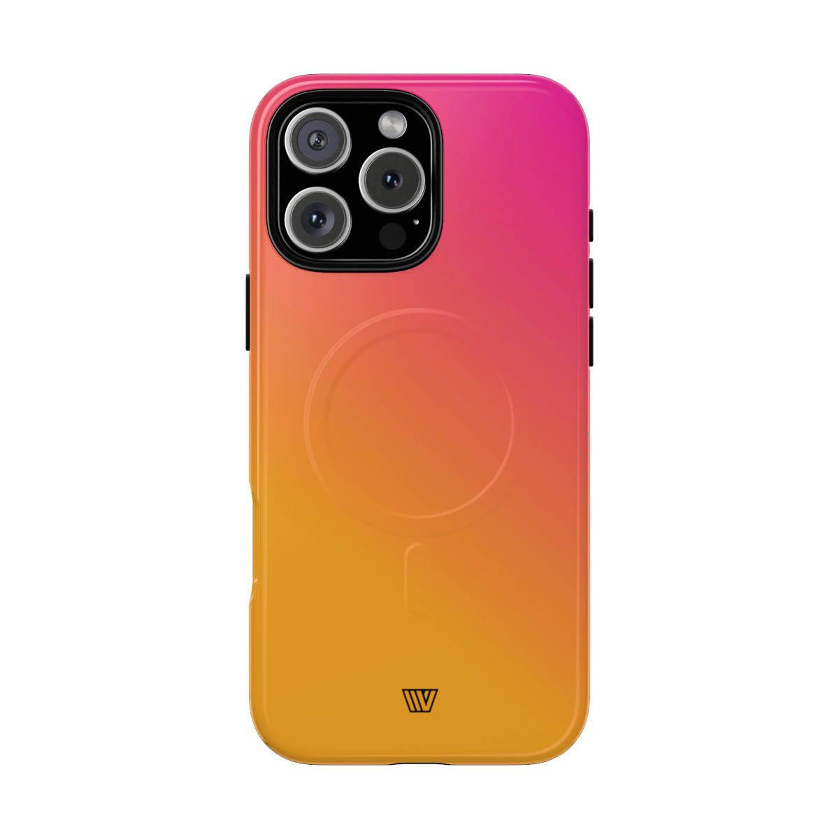 Hot Pink Orange MagSafe Tough iPhone Case – iPhone 16 Pro Max, Glossy