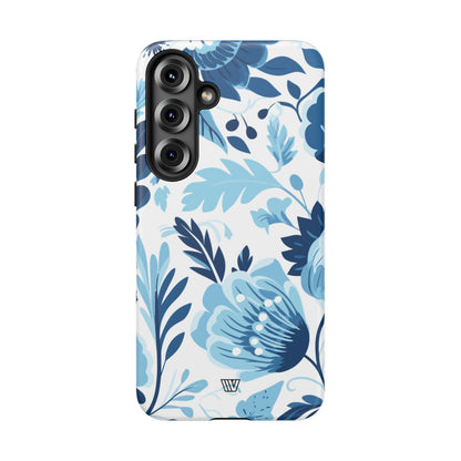 BLUE WHITE FLOWERS | Tough Phone Case