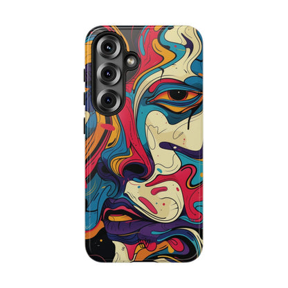 Abstract Gaze Tough Phone Case – Samsung Galaxy S25, Glossy