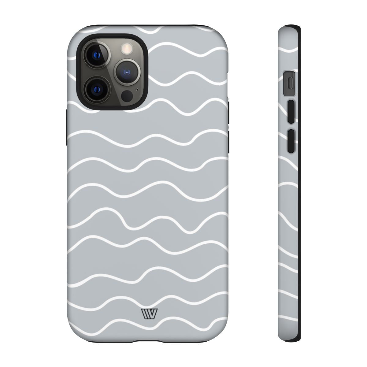 Gray Waves Tough Phone Case – iPhone 12 Pro, Matte