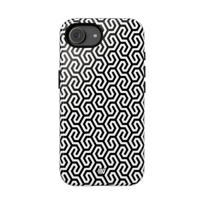 Twisted Grid Tough Phone Case – iPhone 17e, Glossy