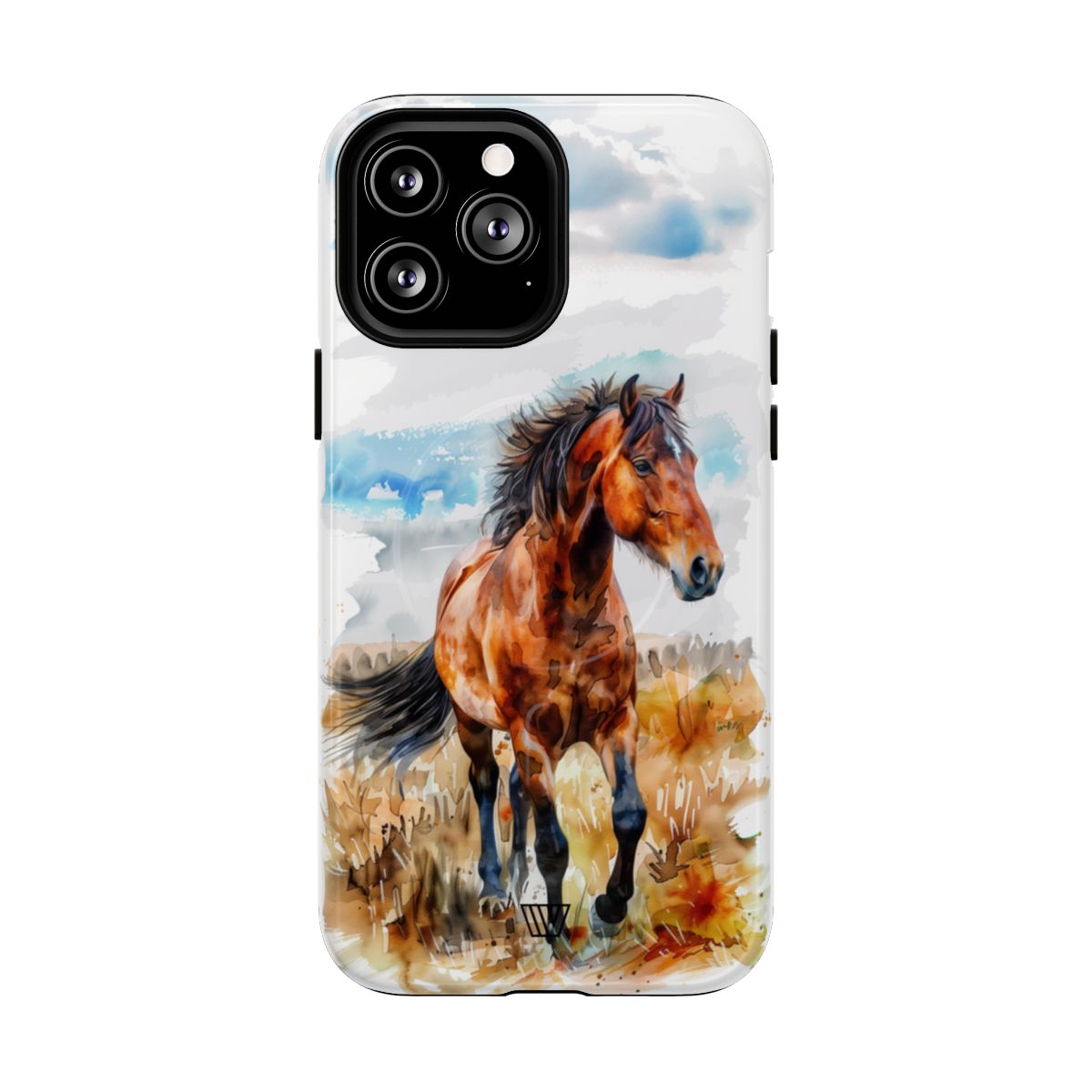 Watercolor Horse MagSafe Tough iPhone Case – iPhone 13 Pro Max, Glossy