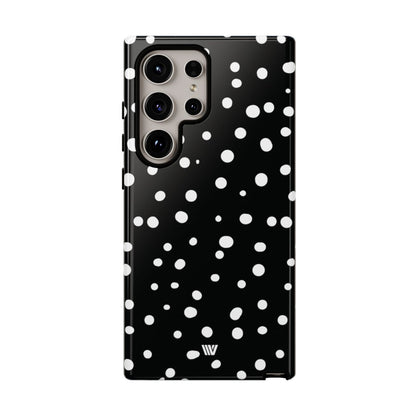 Black and White Dots Tough Phone Case – Samsung Galaxy S24 Ultra, Glossy
