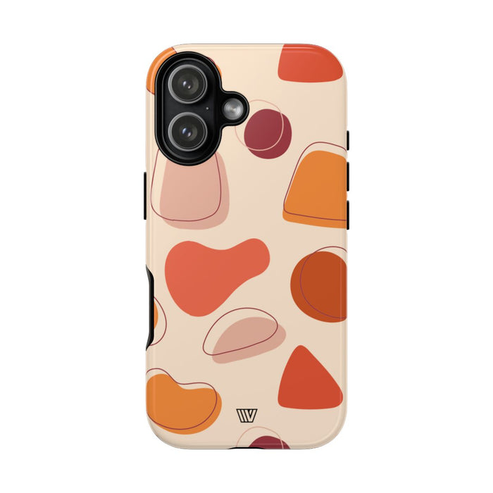 Warm Shapes Tough Phone Case – iPhone 17, Glossy