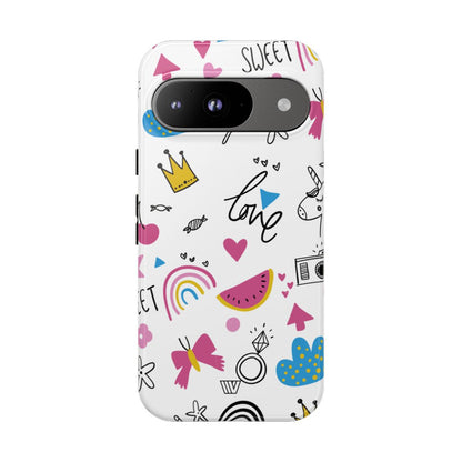 Sweet Love Tough Phone Case – Google Pixel 9, Glossy
