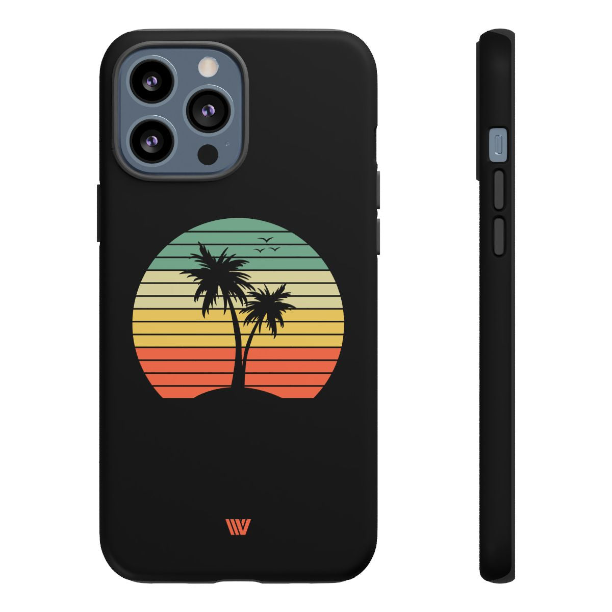 Retro Palms Tough Phone Case – iPhone 13 Pro Max, Matte
