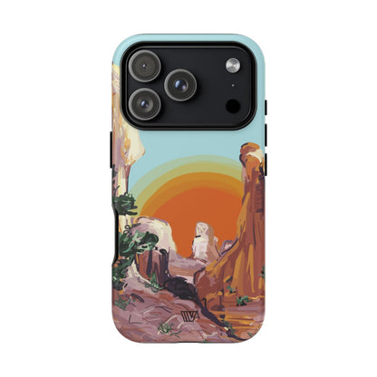 Desert Sunrise Trovvve x Earth Formations Tough Phone Case – iPhone 17 Pro, Matte