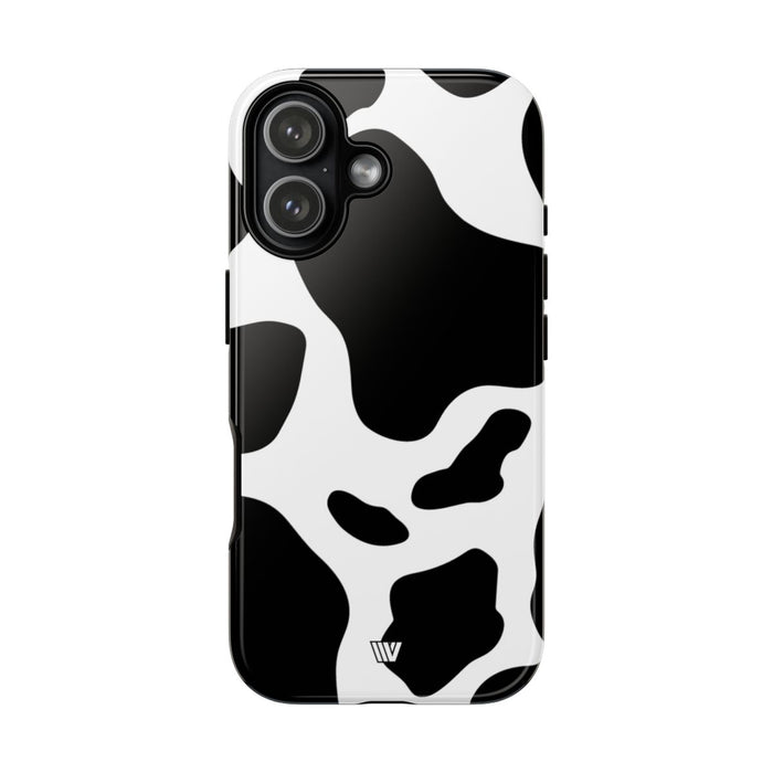 Cow Print Tough Phone Case – iPhone 17, Glossy