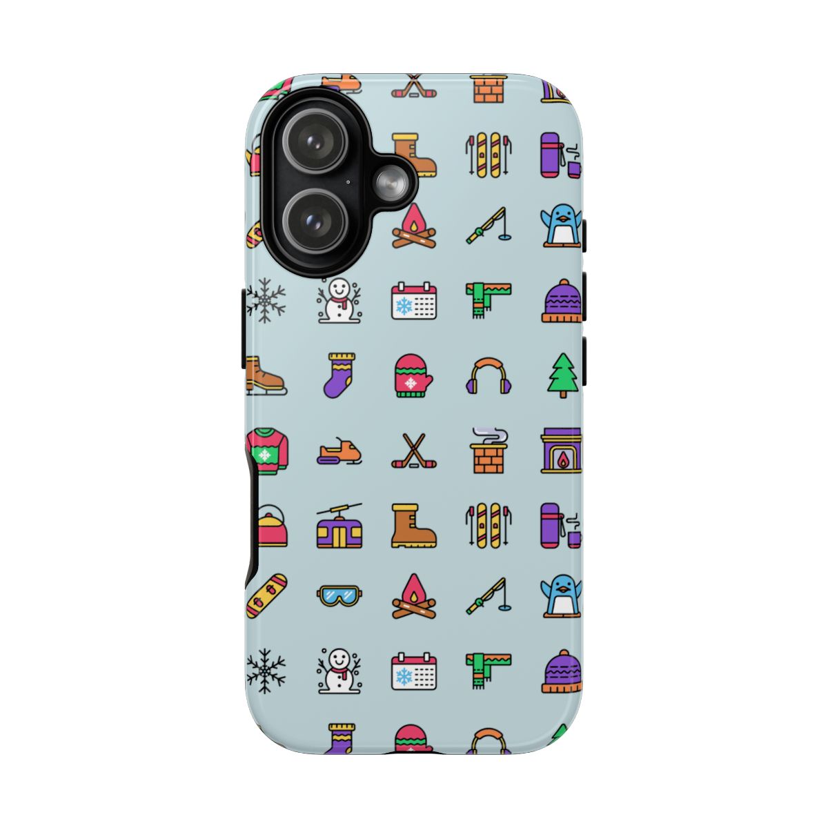 Winter Icons Tough Phone Case – iPhone 17, Glossy