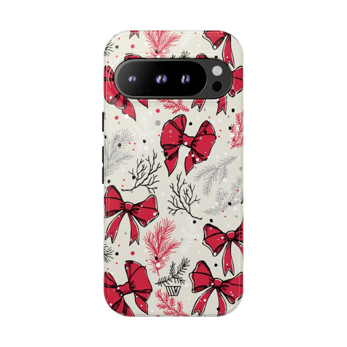 Winter Bows Tough Phone Case – Google Pixel 9 Pro, Glossy