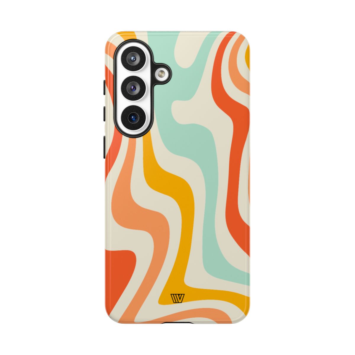 Retro Groovy Swirls Tough Phone Case – Samsung Galaxy S26 Plus, Glossy