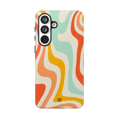 Retro Groovy Swirls Tough Phone Case – Samsung Galaxy S26 Plus, Glossy