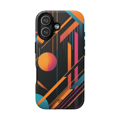 Bold Retro Lines Tough Phone Case – iPhone 17, Matte