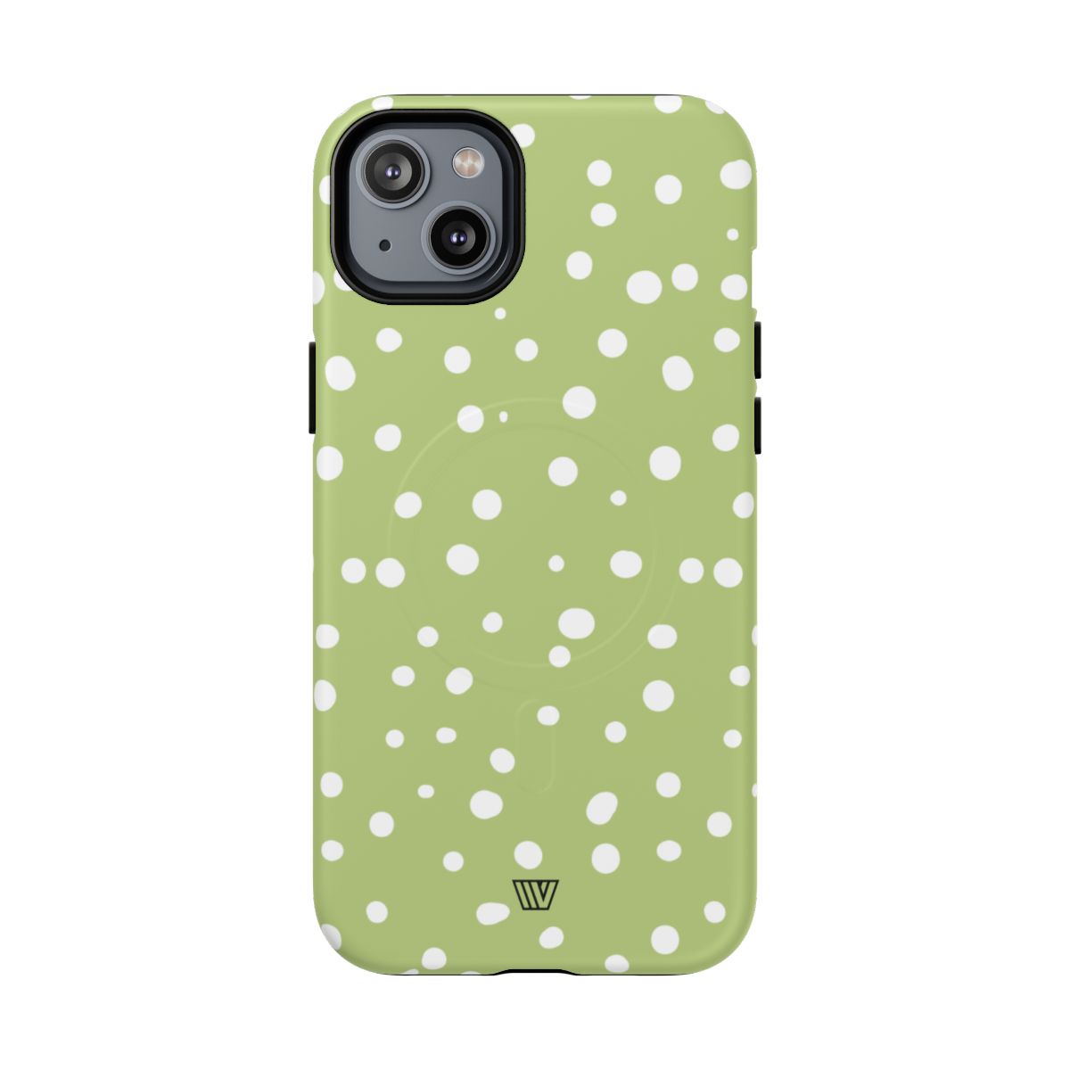 PALE OLIVE DOTS | MagSafe Tough iPhone Case