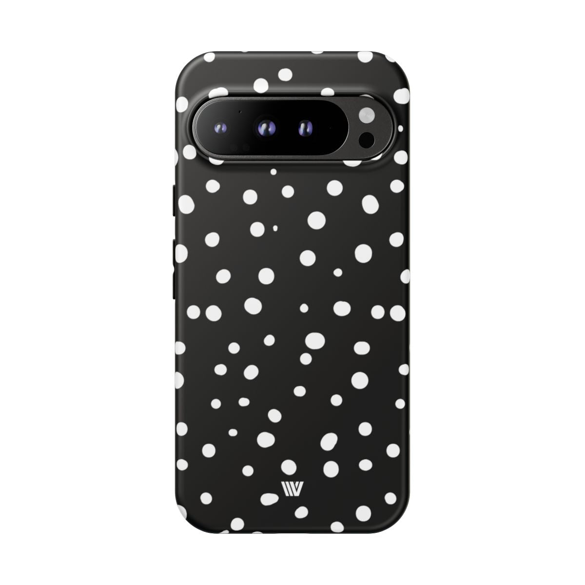 Black and White Dots Tough Phone Case – Google Pixel 9 Pro XL, Matte