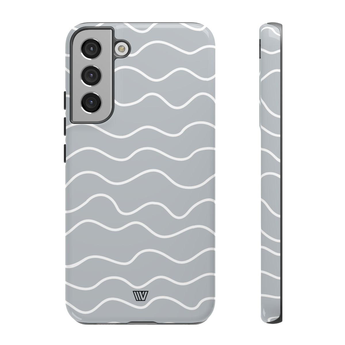 Gray Waves Tough Phone Case – Samsung Galaxy S22 Plus, Glossy
