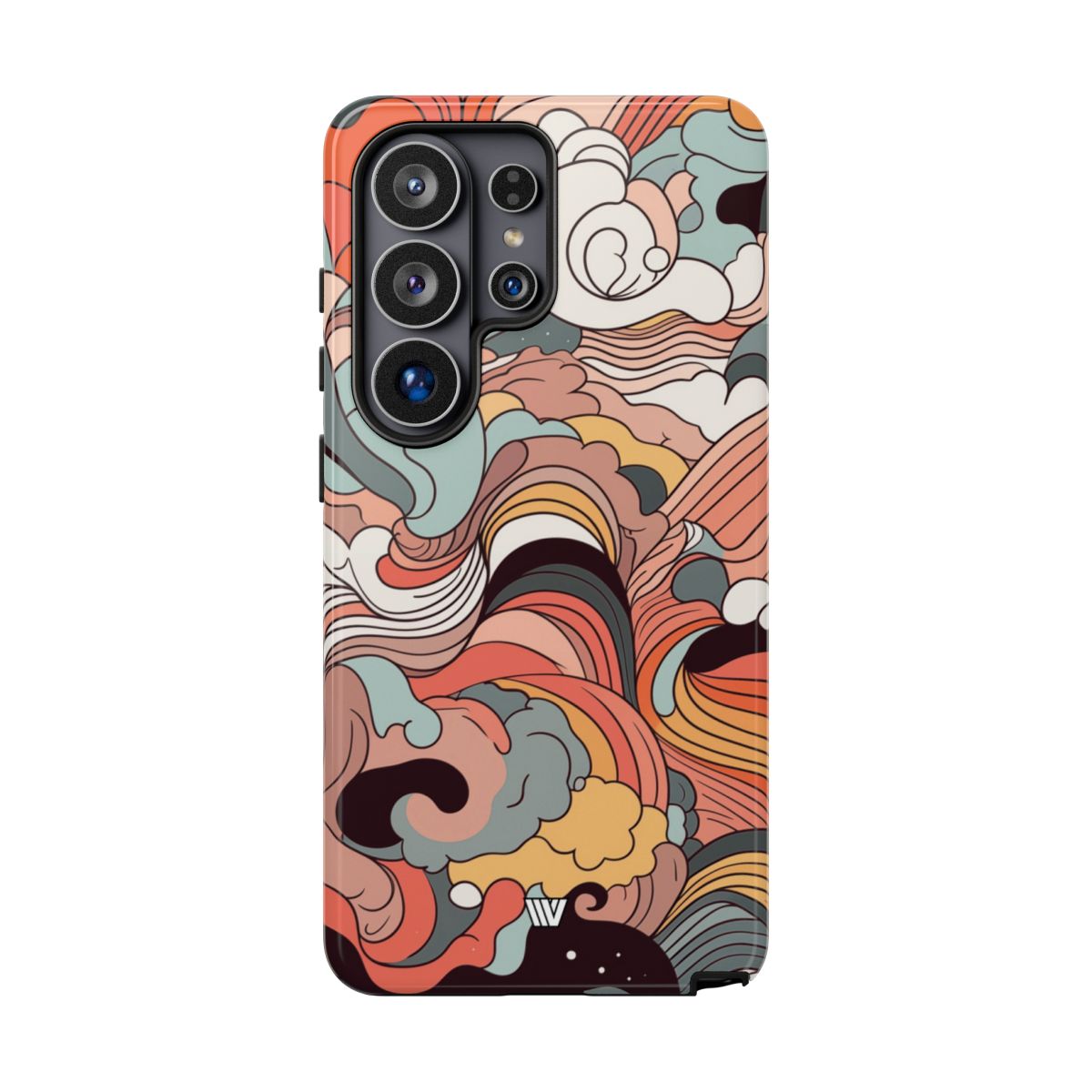 Abstract Doodle Clouds Tough Phone Case – Samsung Galaxy S26 Ultra, Glossy