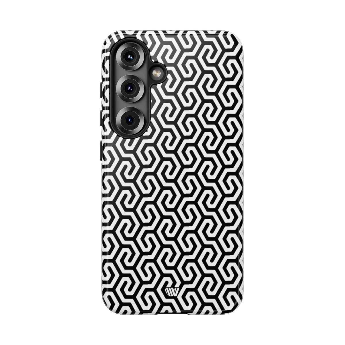 Twisted Grid Tough Phone Case – Samsung Galaxy S25, Glossy