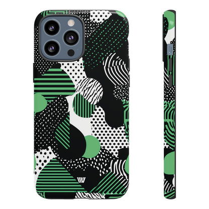 Pattern Clash Tough Phone Case – iPhone 13 Pro Max, Glossy