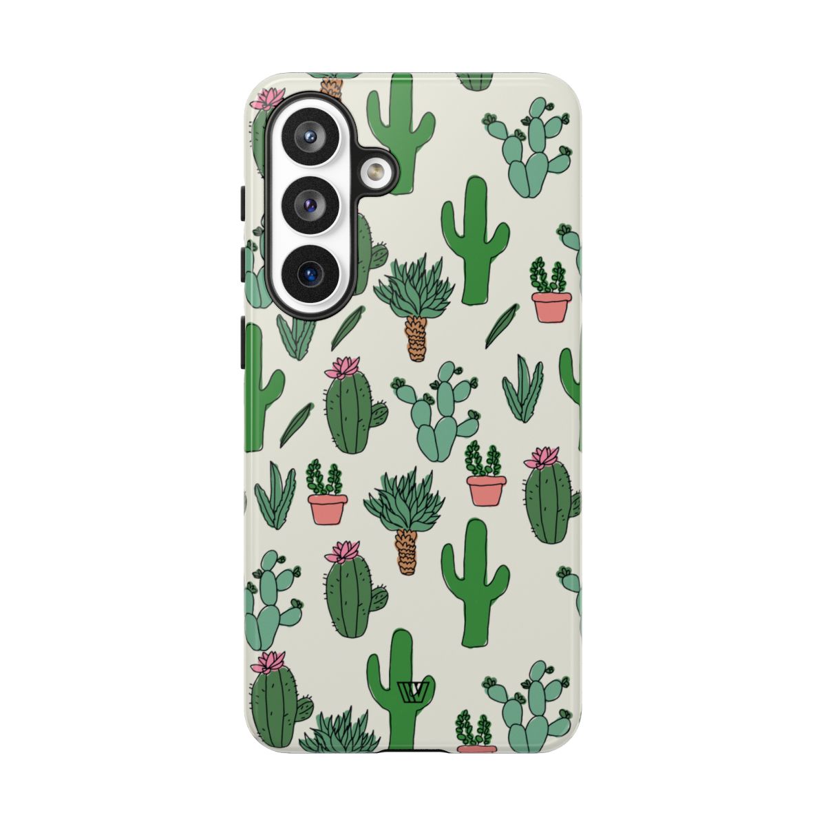 Cactus Doodles Tough Phone Case – Samsung Galaxy S26 Plus, Glossy
