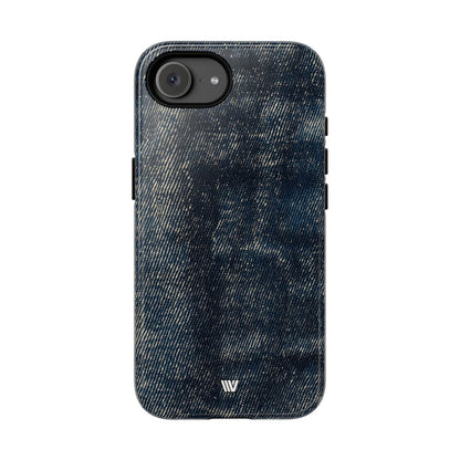 Faded Denim Tough Phone Case – iPhone 17e, Glossy