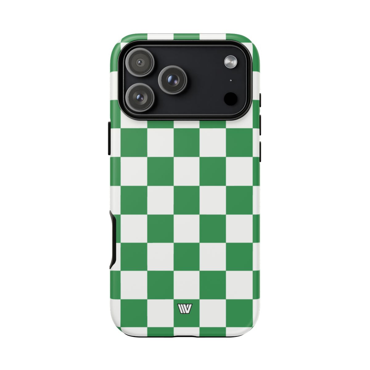 GREEN WHITE CHECKERBOARD | Tough Phone Case