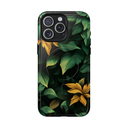 Luxe Leaf MagSafe Tough iPhone Case – iPhone 15 Pro Max, Glossy