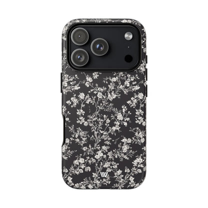 Inked Petals Tough Phone Case – iPhone 17 Pro, Matte