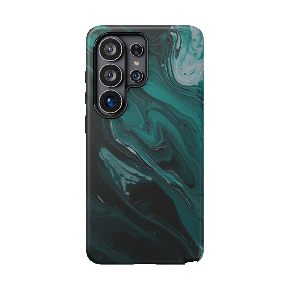Teal Paint Swirl Tough Phone Case – Samsung Galaxy S26 Ultra, Matte