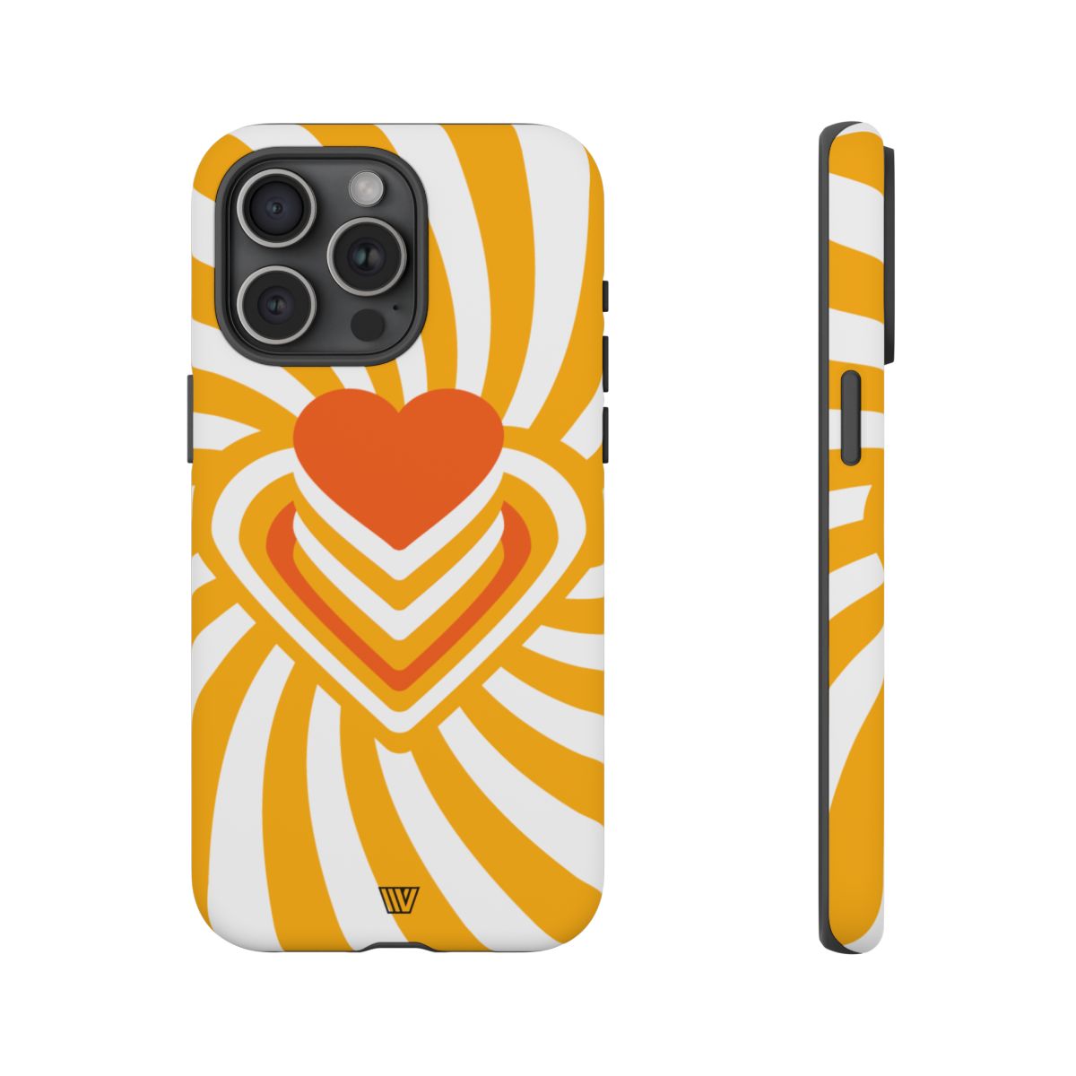 Heart Ray Stack Tough Phone Case – iPhone 15 Pro Max, Matte