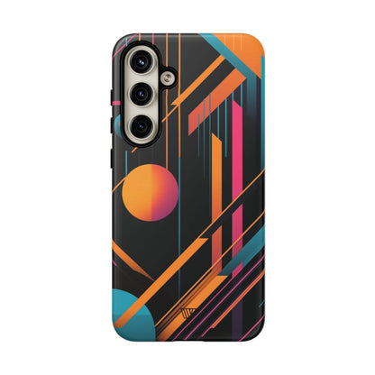 Bold Retro Lines Tough Phone Case – Samsung Galaxy S24 Plus, Matte